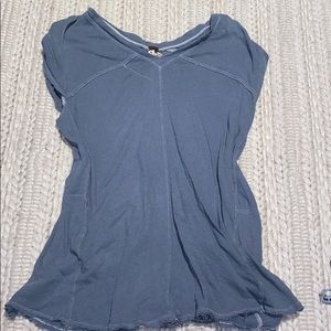 We The Free: Free people blue/grey top